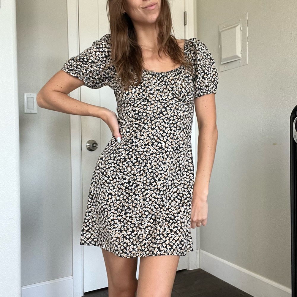 Motel Rushed Top Flower Dress